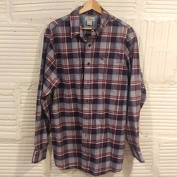 Bob Timberlake plaid button down shirt size large Tall - Picture 1 of 5